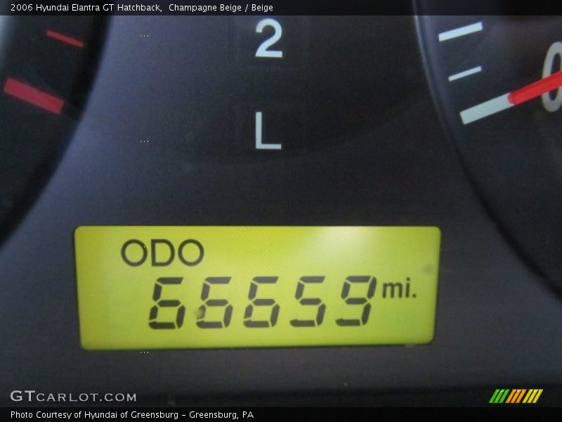 Champagne Beige / Beige 2006 Hyundai Elantra GT Hatchback