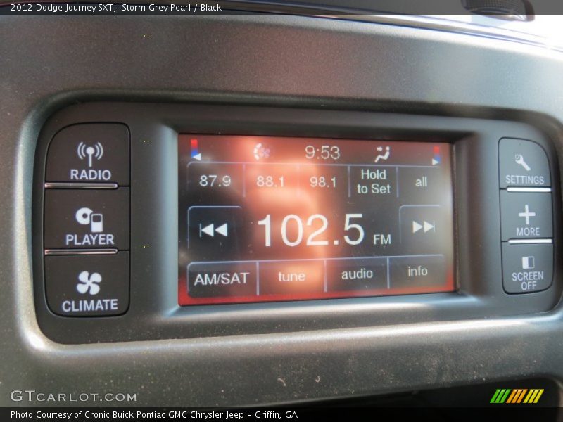 Storm Grey Pearl / Black 2012 Dodge Journey SXT