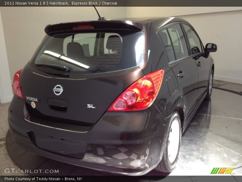 Espresso Black / Charcoal 2011 Nissan Versa 1.8 S Hatchback