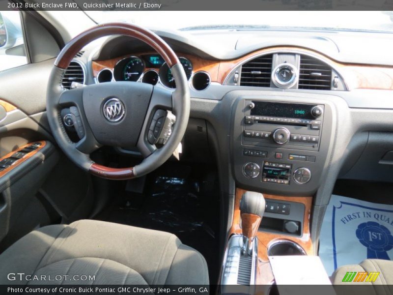 Quicksilver Metallic / Ebony 2012 Buick Enclave FWD