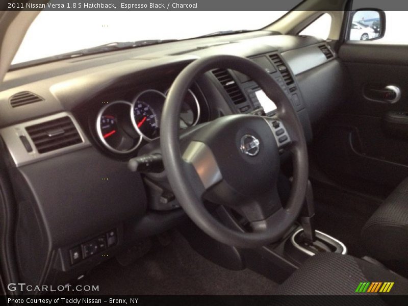 Espresso Black / Charcoal 2011 Nissan Versa 1.8 S Hatchback