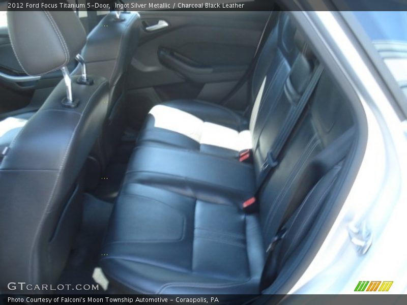 Ingot Silver Metallic / Charcoal Black Leather 2012 Ford Focus Titanium 5-Door