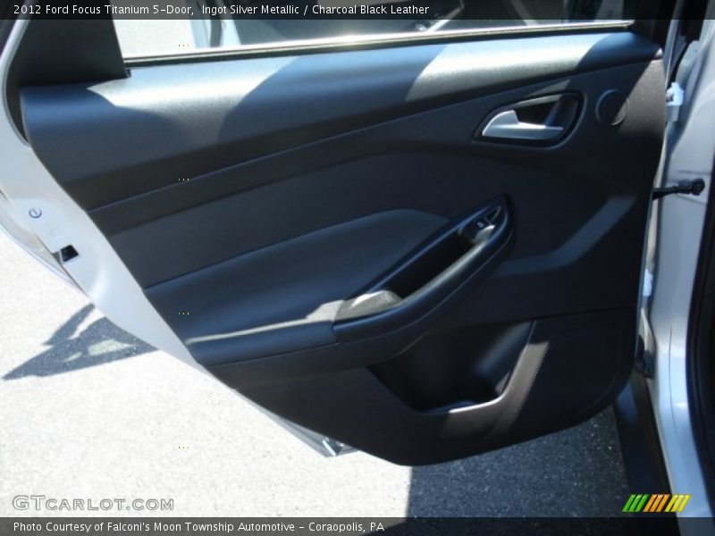 Ingot Silver Metallic / Charcoal Black Leather 2012 Ford Focus Titanium 5-Door