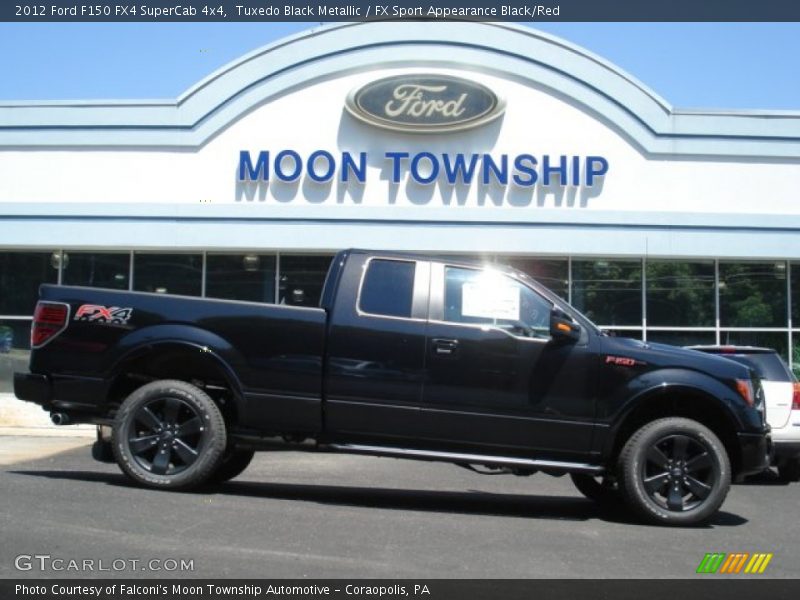 Tuxedo Black Metallic / FX Sport Appearance Black/Red 2012 Ford F150 FX4 SuperCab 4x4
