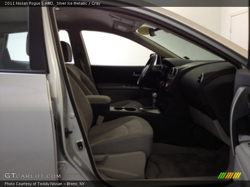 Silver Ice Metallic / Gray 2011 Nissan Rogue S AWD