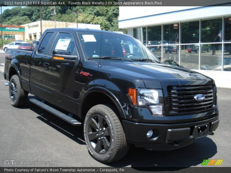 Tuxedo Black Metallic / FX Sport Appearance Black/Red 2012 Ford F150 FX4 SuperCab 4x4