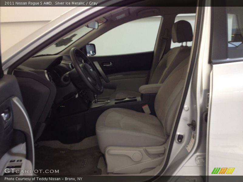 Silver Ice Metallic / Gray 2011 Nissan Rogue S AWD