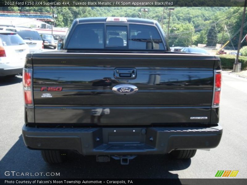 Tuxedo Black Metallic / FX Sport Appearance Black/Red 2012 Ford F150 FX4 SuperCab 4x4