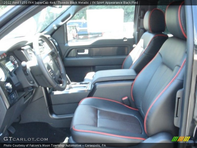 Tuxedo Black Metallic / FX Sport Appearance Black/Red 2012 Ford F150 FX4 SuperCab 4x4
