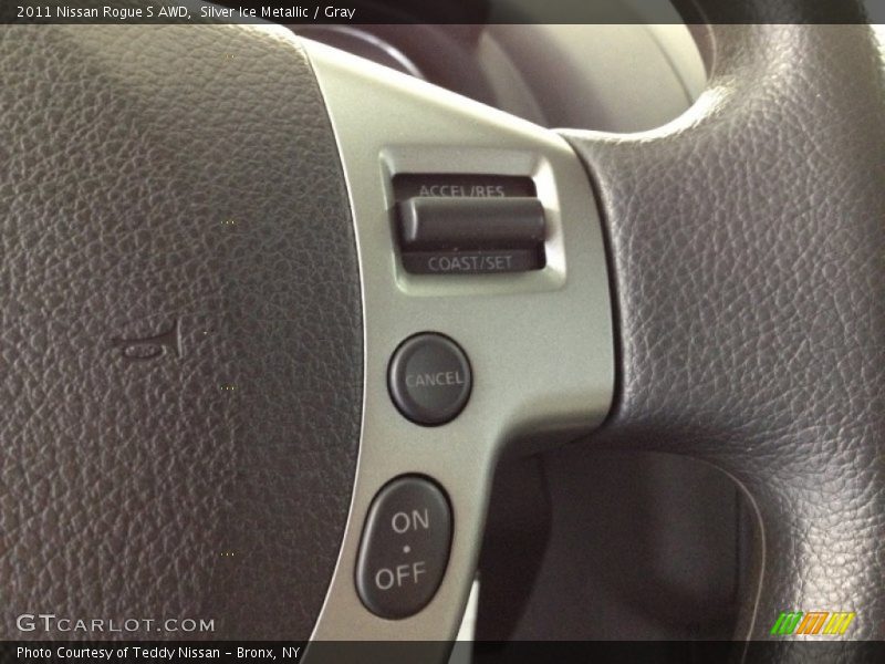Silver Ice Metallic / Gray 2011 Nissan Rogue S AWD