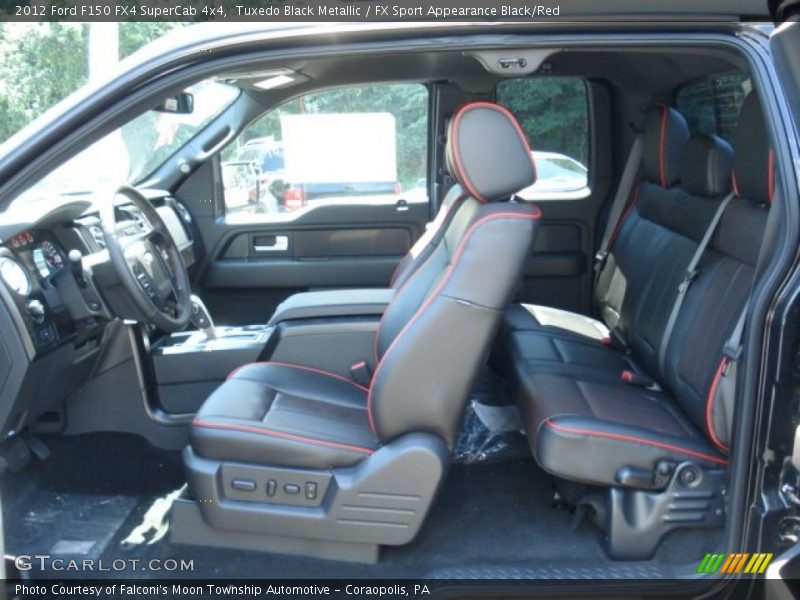 Tuxedo Black Metallic / FX Sport Appearance Black/Red 2012 Ford F150 FX4 SuperCab 4x4