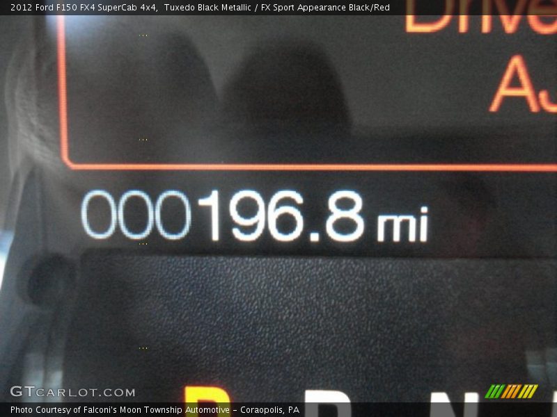 Tuxedo Black Metallic / FX Sport Appearance Black/Red 2012 Ford F150 FX4 SuperCab 4x4