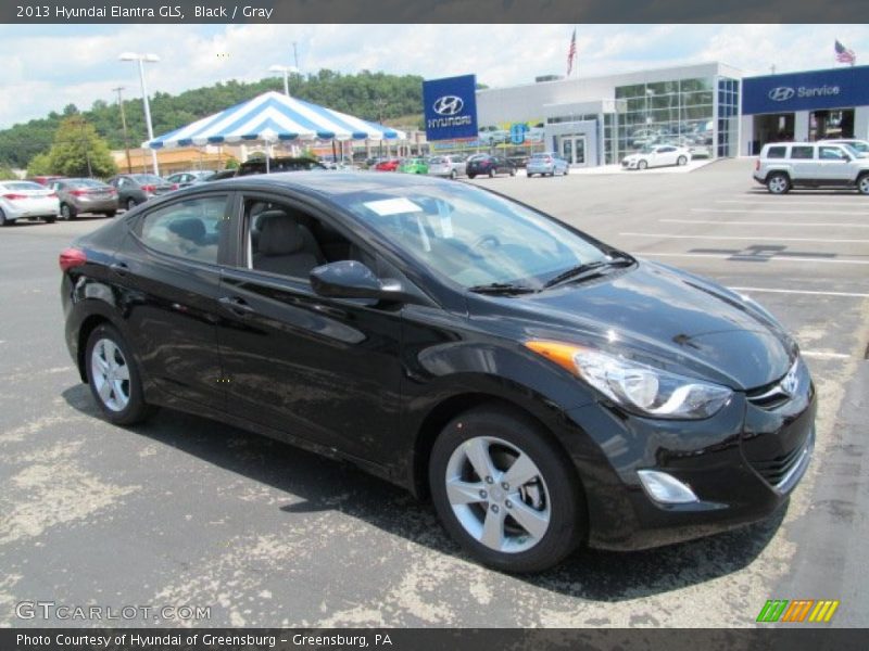 Black / Gray 2013 Hyundai Elantra GLS