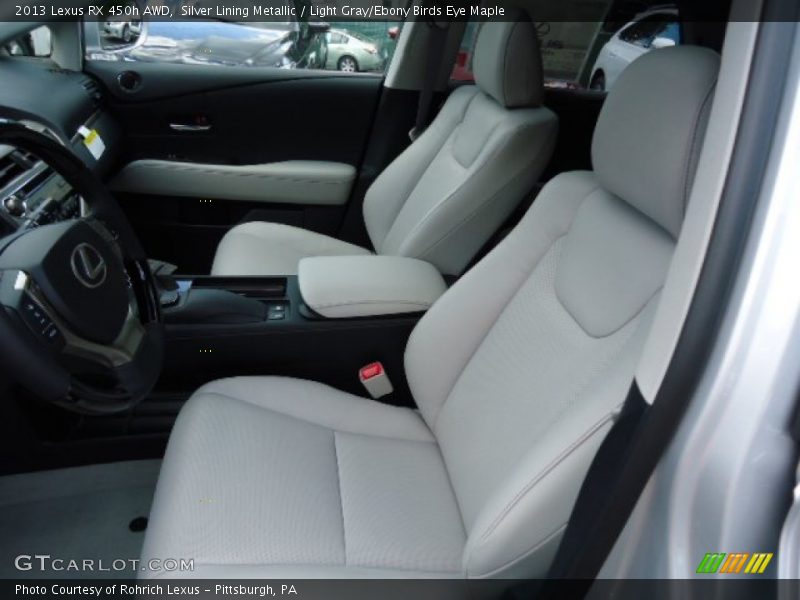  2013 RX 450h AWD Light Gray/Ebony Birds Eye Maple Interior