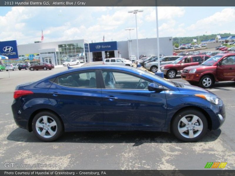 Atlantic Blue / Gray 2013 Hyundai Elantra GLS