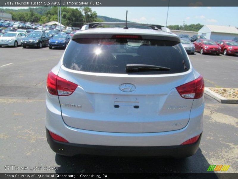 Diamond Silver / Black 2012 Hyundai Tucson GLS AWD