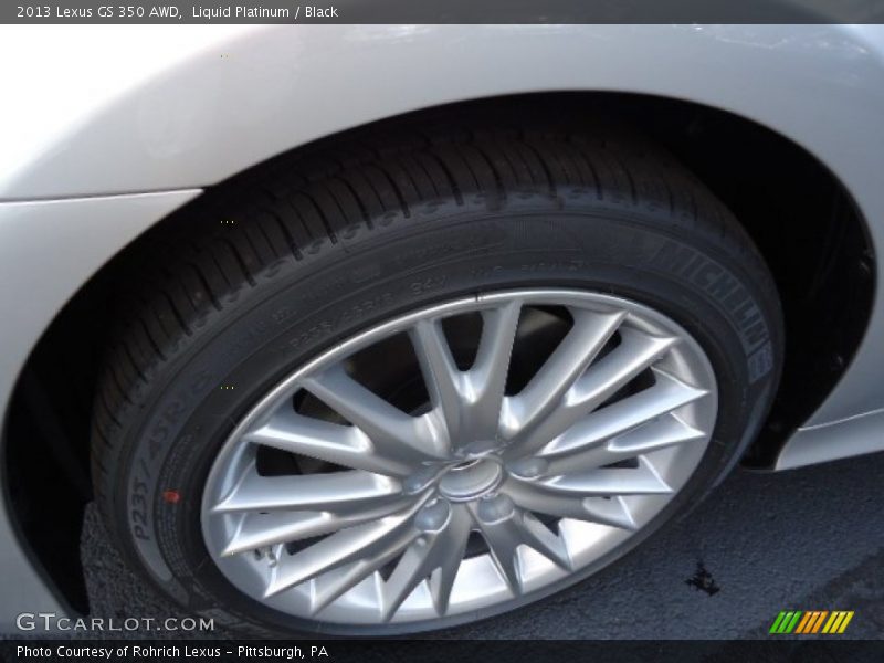 Liquid Platinum / Black 2013 Lexus GS 350 AWD