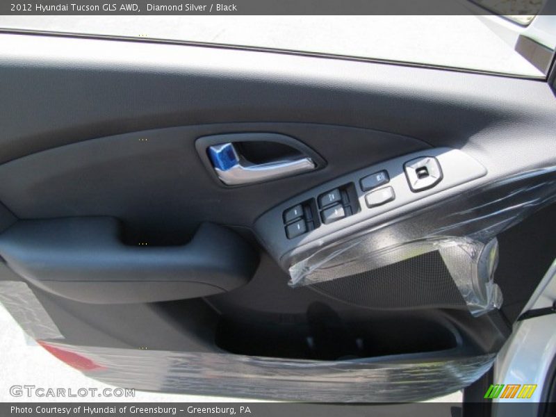 Diamond Silver / Black 2012 Hyundai Tucson GLS AWD