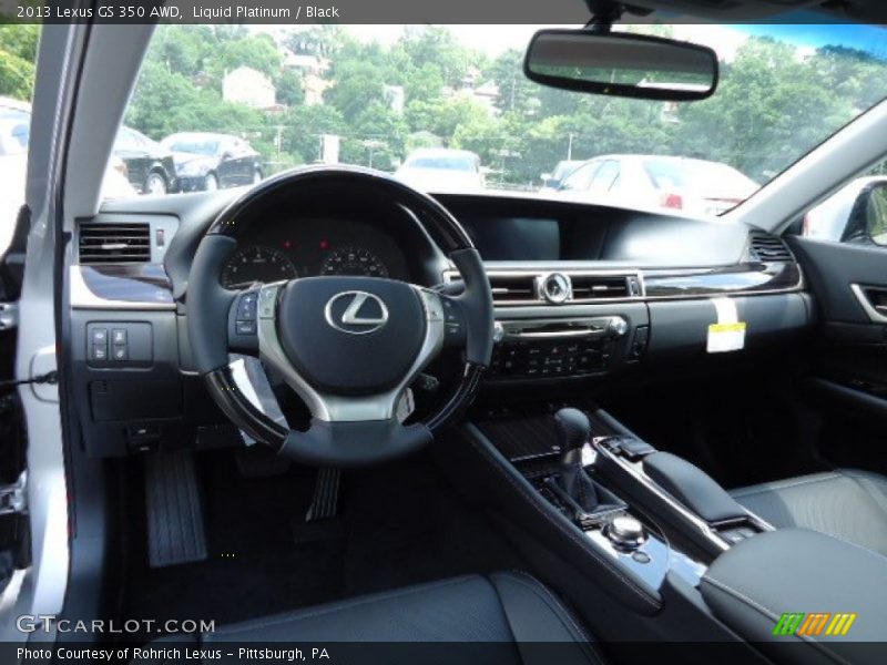 Liquid Platinum / Black 2013 Lexus GS 350 AWD