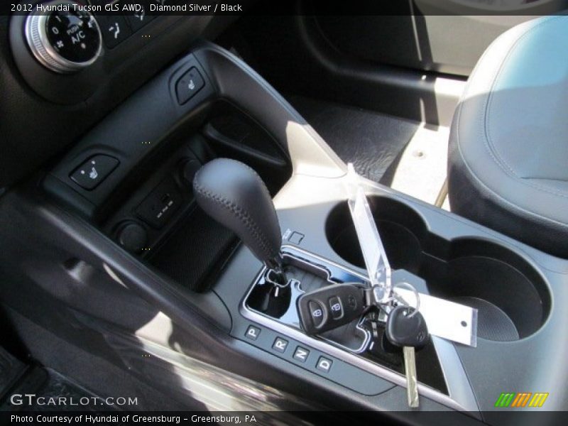 Diamond Silver / Black 2012 Hyundai Tucson GLS AWD