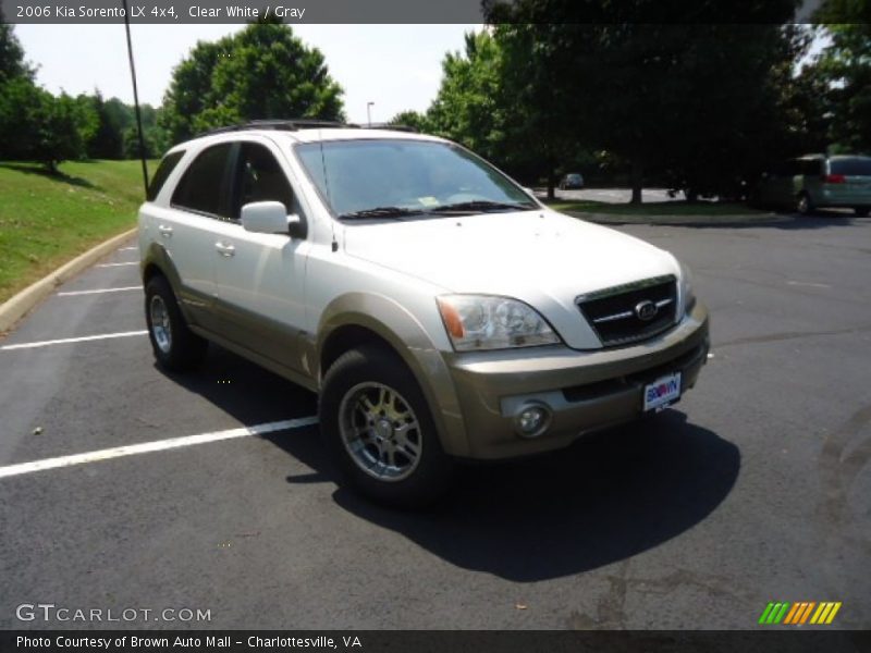 Clear White / Gray 2006 Kia Sorento LX 4x4