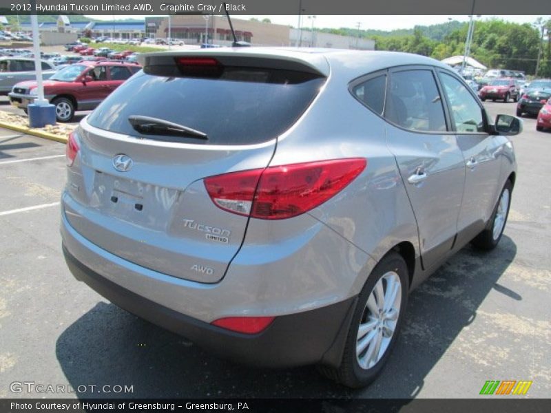 Graphite Gray / Black 2012 Hyundai Tucson Limited AWD