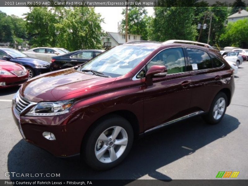 Claret Red Mica / Parchment/Espresso Birds Eye Maple 2013 Lexus RX 350 AWD