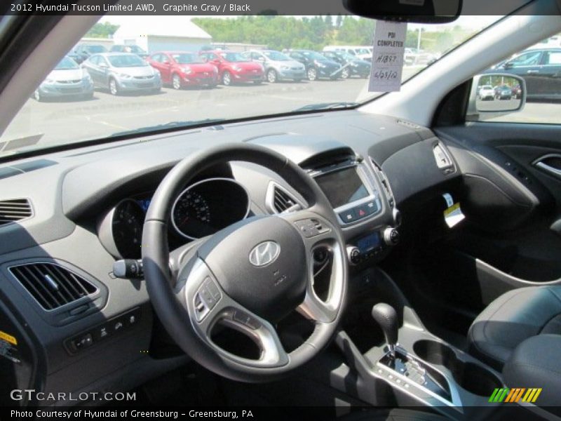 Graphite Gray / Black 2012 Hyundai Tucson Limited AWD