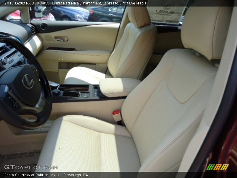 Claret Red Mica / Parchment/Espresso Birds Eye Maple 2013 Lexus RX 350 AWD