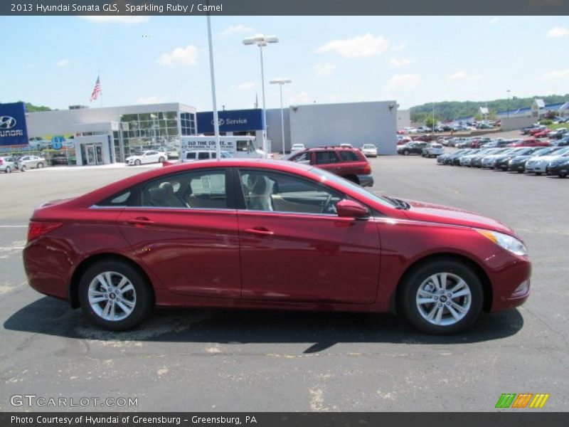 Sparkling Ruby / Camel 2013 Hyundai Sonata GLS