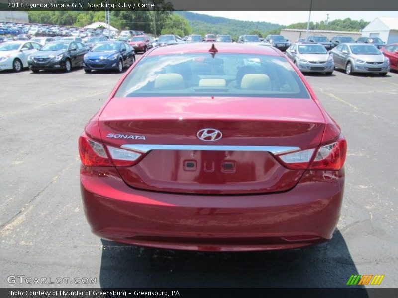 Sparkling Ruby / Camel 2013 Hyundai Sonata GLS