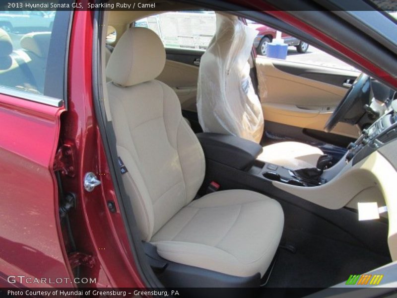 Sparkling Ruby / Camel 2013 Hyundai Sonata GLS