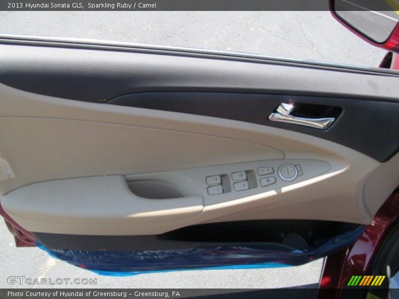 Sparkling Ruby / Camel 2013 Hyundai Sonata GLS
