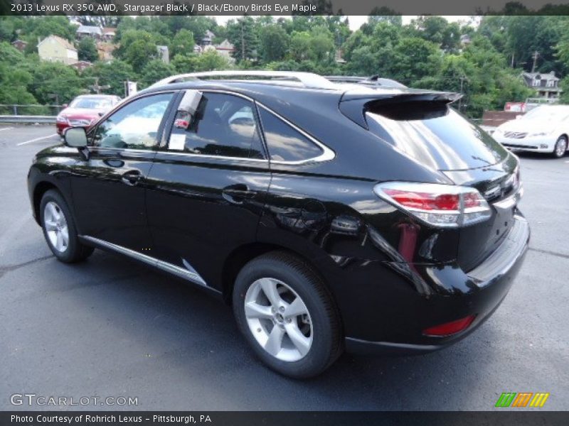 Stargazer Black / Black/Ebony Birds Eye Maple 2013 Lexus RX 350 AWD