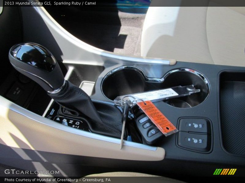 Sparkling Ruby / Camel 2013 Hyundai Sonata GLS
