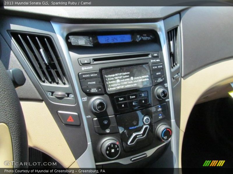 Sparkling Ruby / Camel 2013 Hyundai Sonata GLS