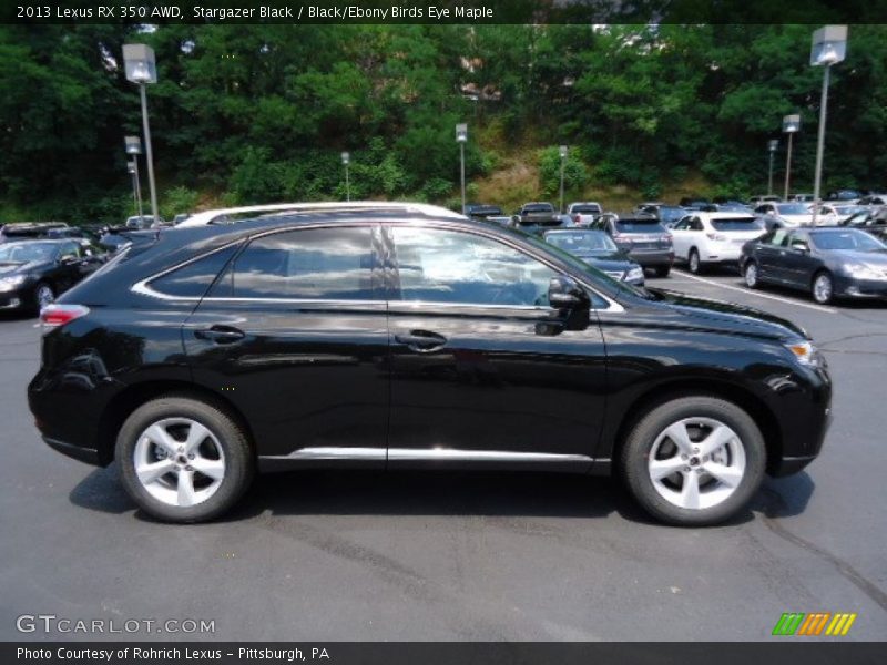 Stargazer Black / Black/Ebony Birds Eye Maple 2013 Lexus RX 350 AWD