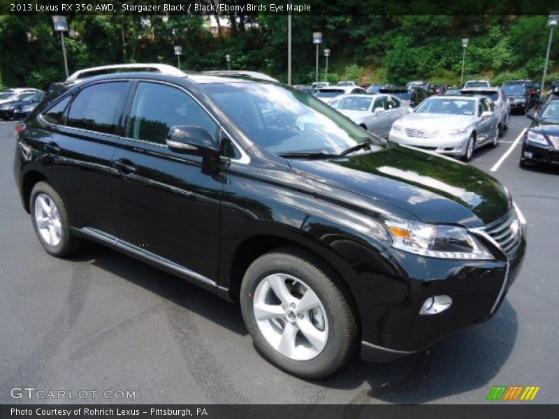 Stargazer Black / Black/Ebony Birds Eye Maple 2013 Lexus RX 350 AWD