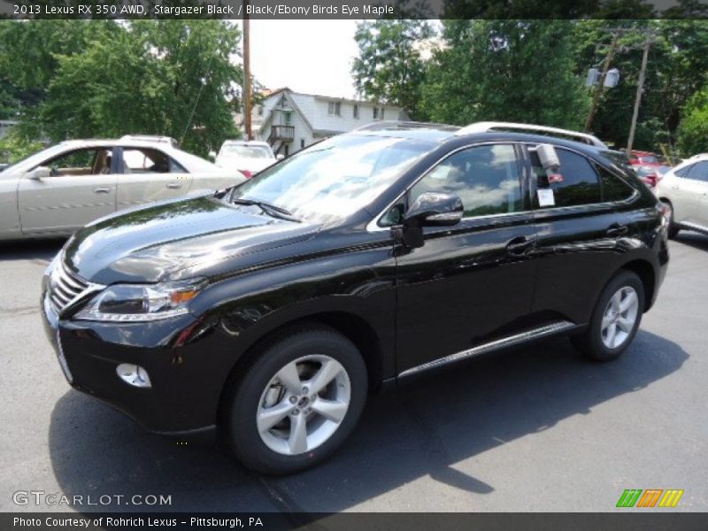 Stargazer Black / Black/Ebony Birds Eye Maple 2013 Lexus RX 350 AWD