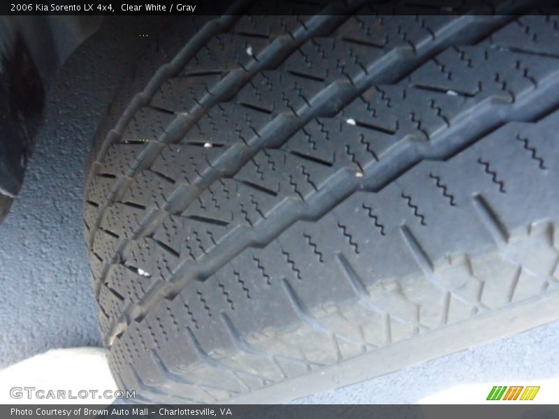 Clear White / Gray 2006 Kia Sorento LX 4x4