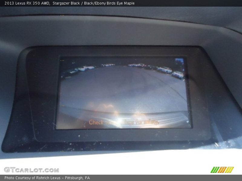 Stargazer Black / Black/Ebony Birds Eye Maple 2013 Lexus RX 350 AWD
