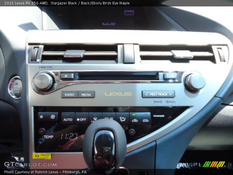 Stargazer Black / Black/Ebony Birds Eye Maple 2013 Lexus RX 350 AWD