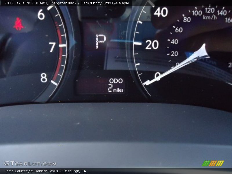Stargazer Black / Black/Ebony Birds Eye Maple 2013 Lexus RX 350 AWD