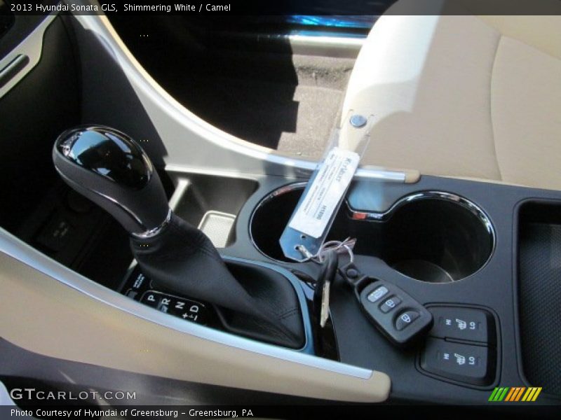 Shimmering White / Camel 2013 Hyundai Sonata GLS