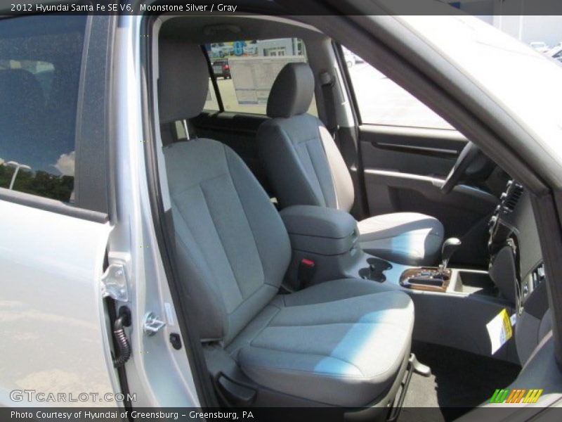 Moonstone Silver / Gray 2012 Hyundai Santa Fe SE V6