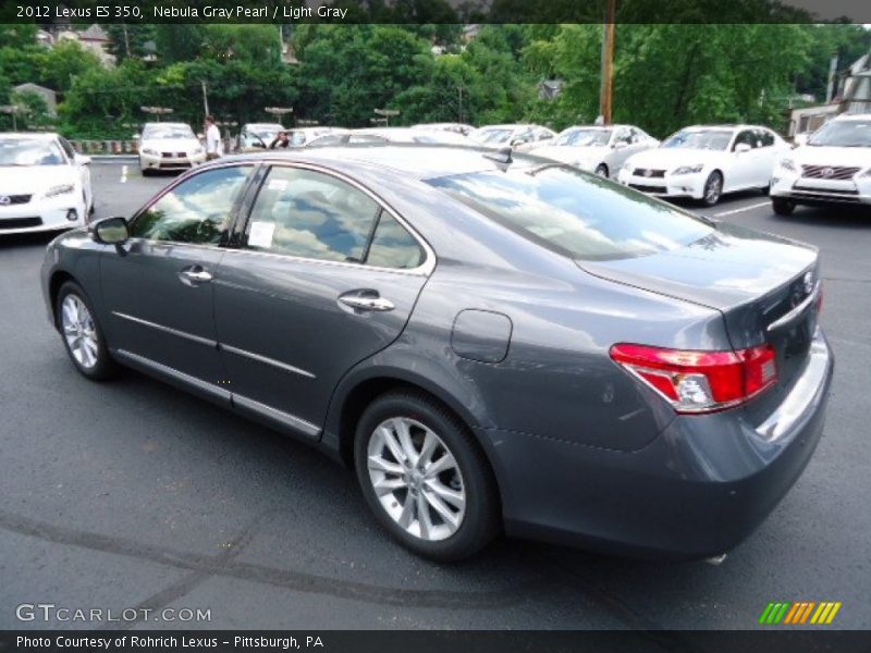 Nebula Gray Pearl / Light Gray 2012 Lexus ES 350