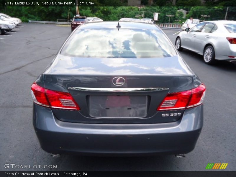 Nebula Gray Pearl / Light Gray 2012 Lexus ES 350