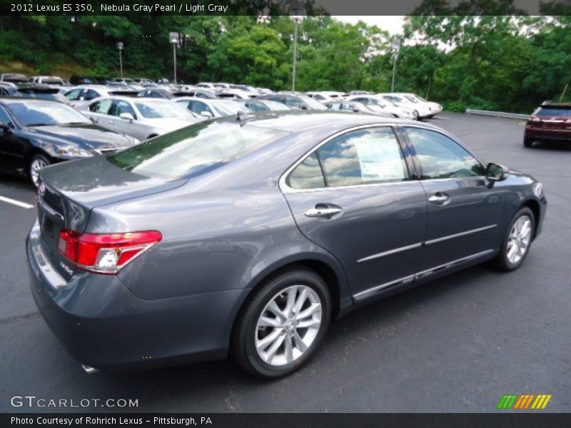 Nebula Gray Pearl / Light Gray 2012 Lexus ES 350