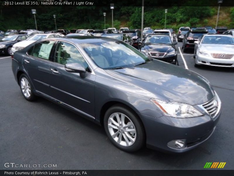 Nebula Gray Pearl / Light Gray 2012 Lexus ES 350