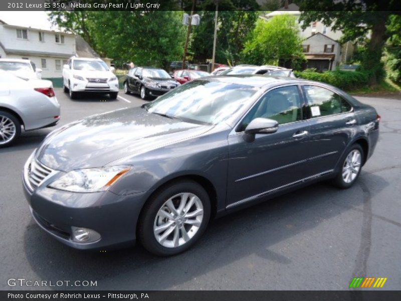 Nebula Gray Pearl / Light Gray 2012 Lexus ES 350